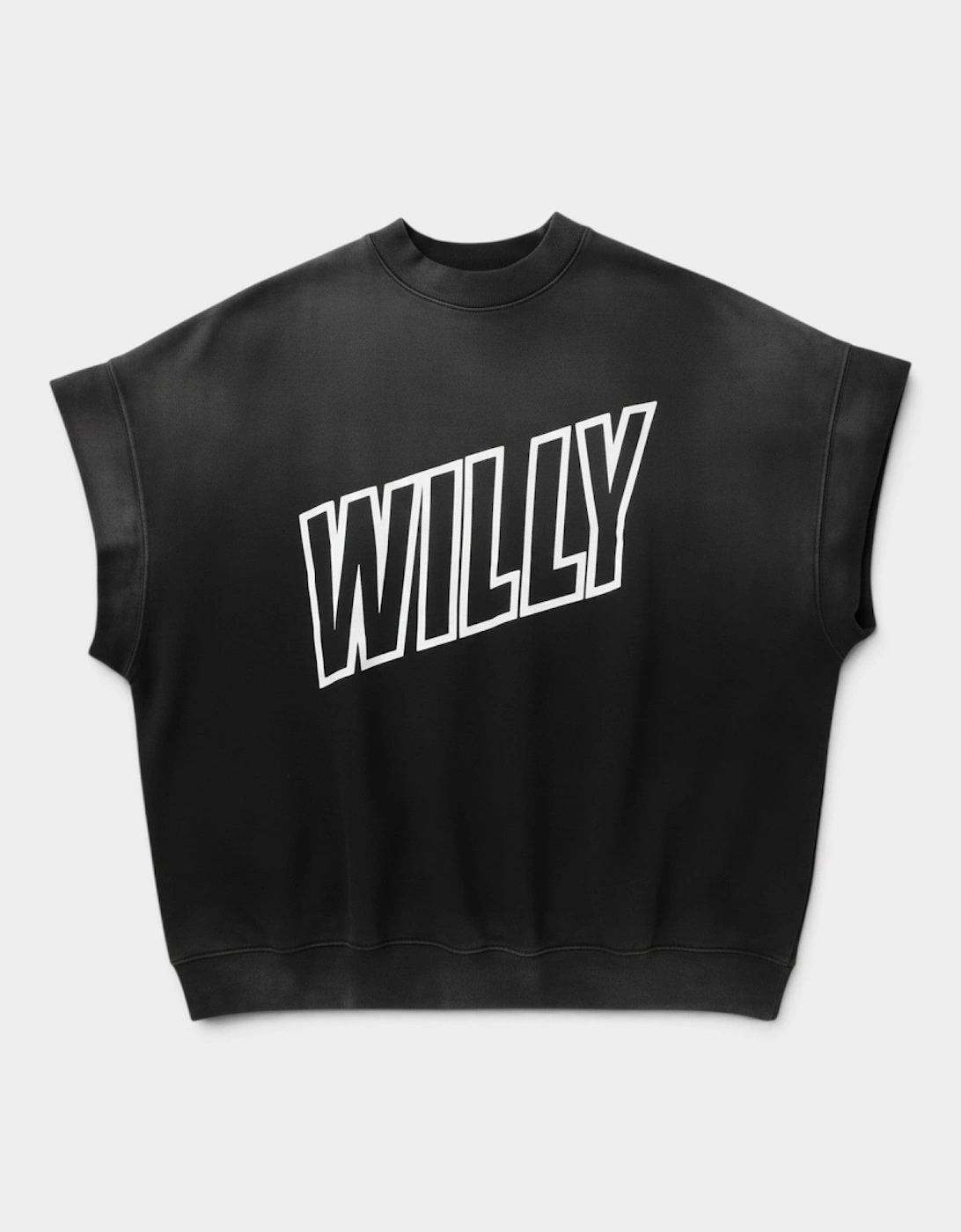 Logo Muscle Tee Black White