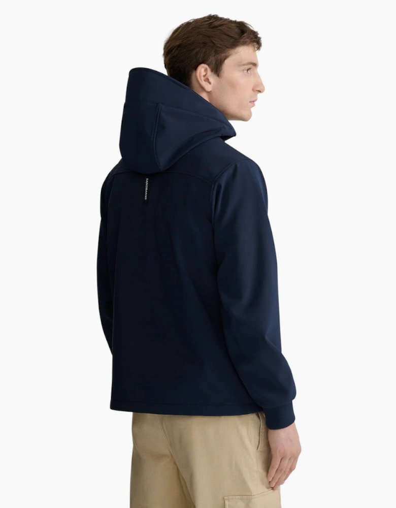 Sandbanks Soft Shell hooded Jacket Navy