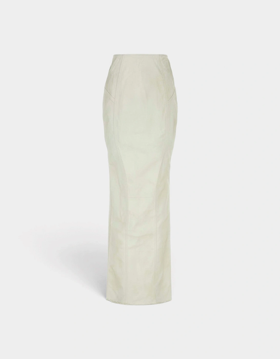 Channel Skirt Bone White