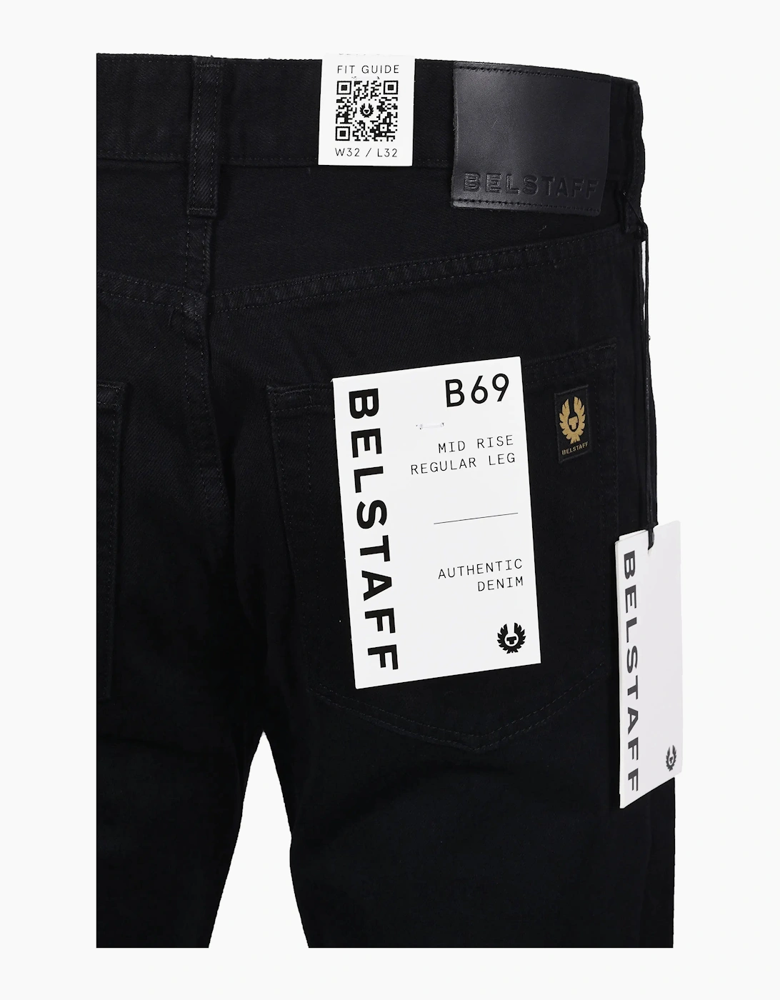 Belstaff B69 Regular Fit Jeans Black