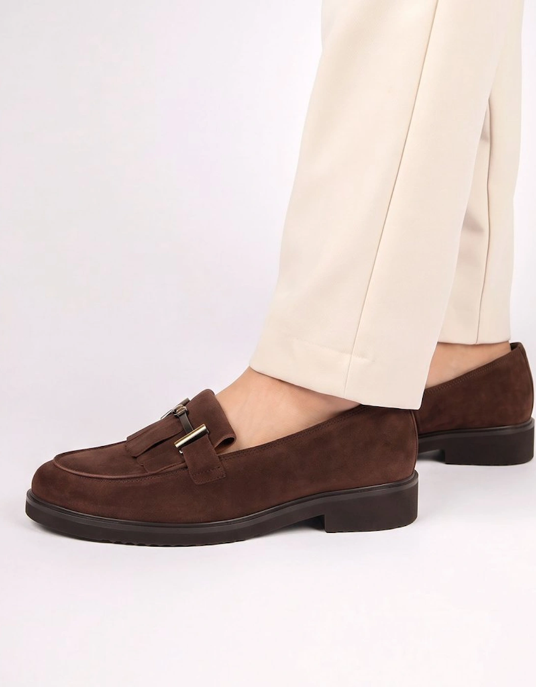 Leader Womens Fringe Loafers