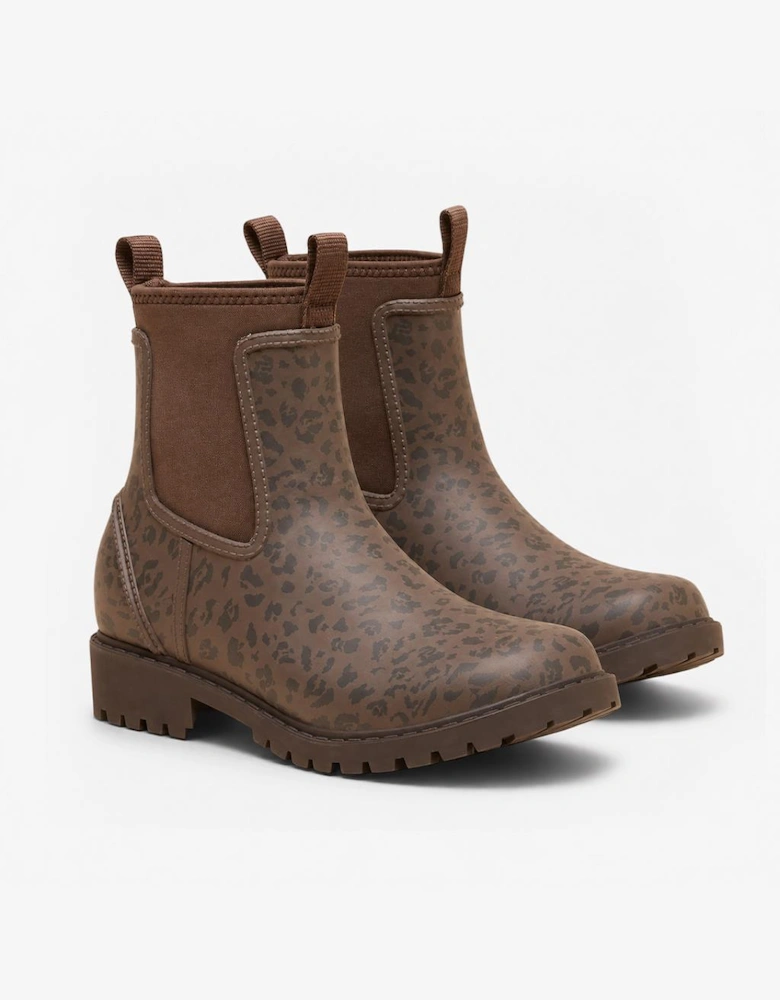Joules OAKFIELD Womens Chelsea Boots Leopard
