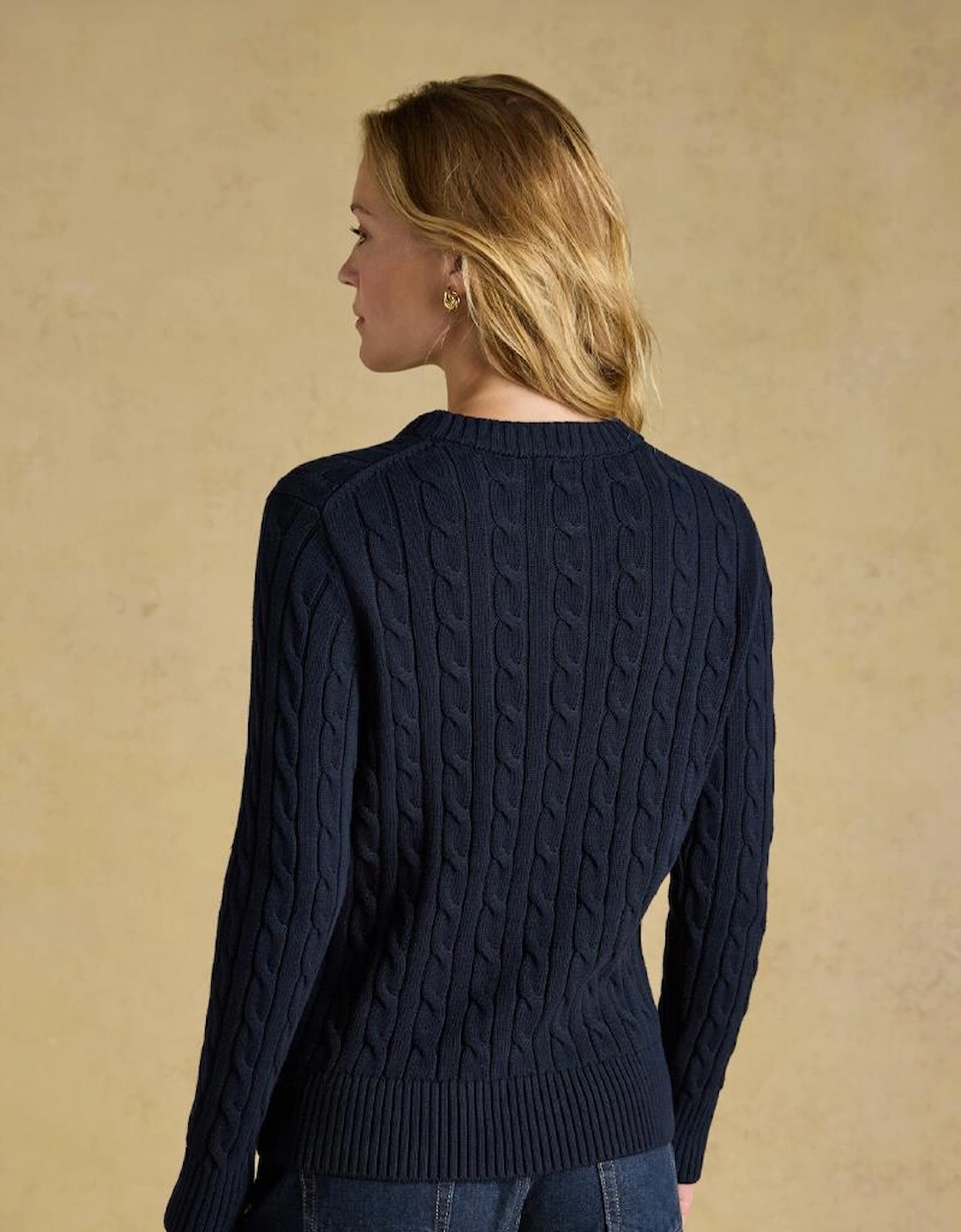 Joules CLASSIC CABLE Womens Sweaters Navy