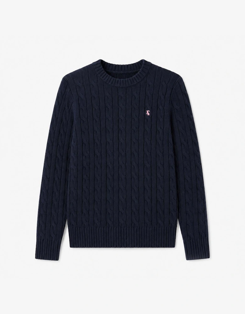 Joules CLASSIC CABLE Womens Sweaters Navy