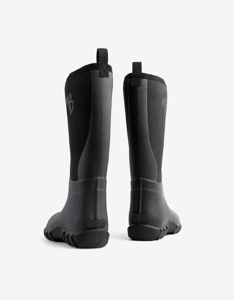Mud Dogs RUTLAND TALL Unisex Neoprene Wellies Black