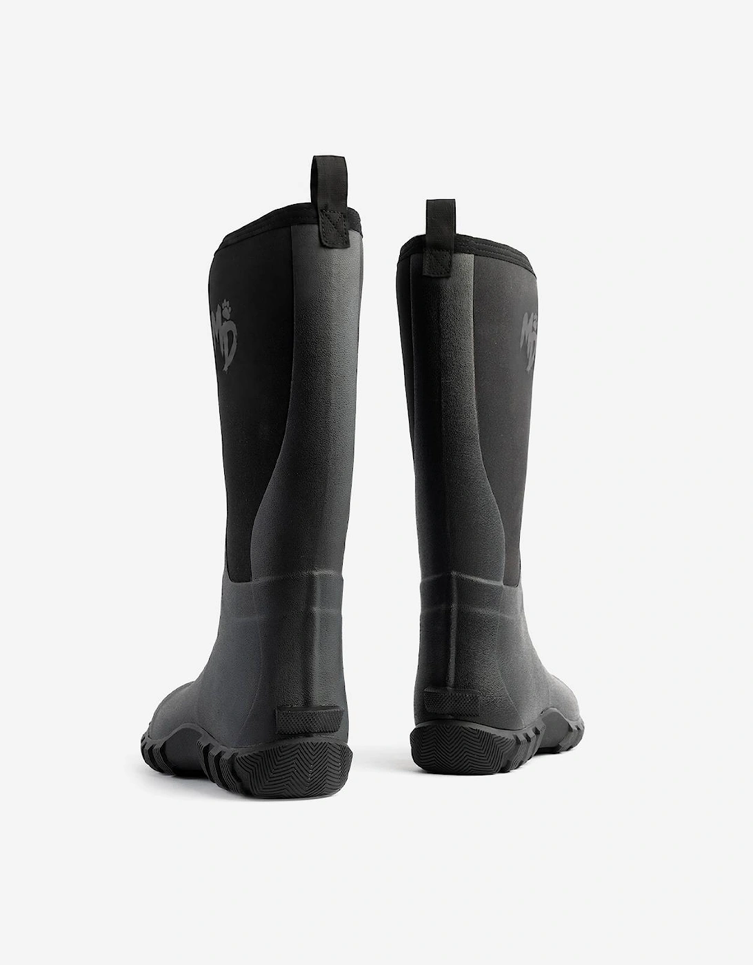 Mud Dogs RUTLAND TALL Unisex Neoprene Wellies Black