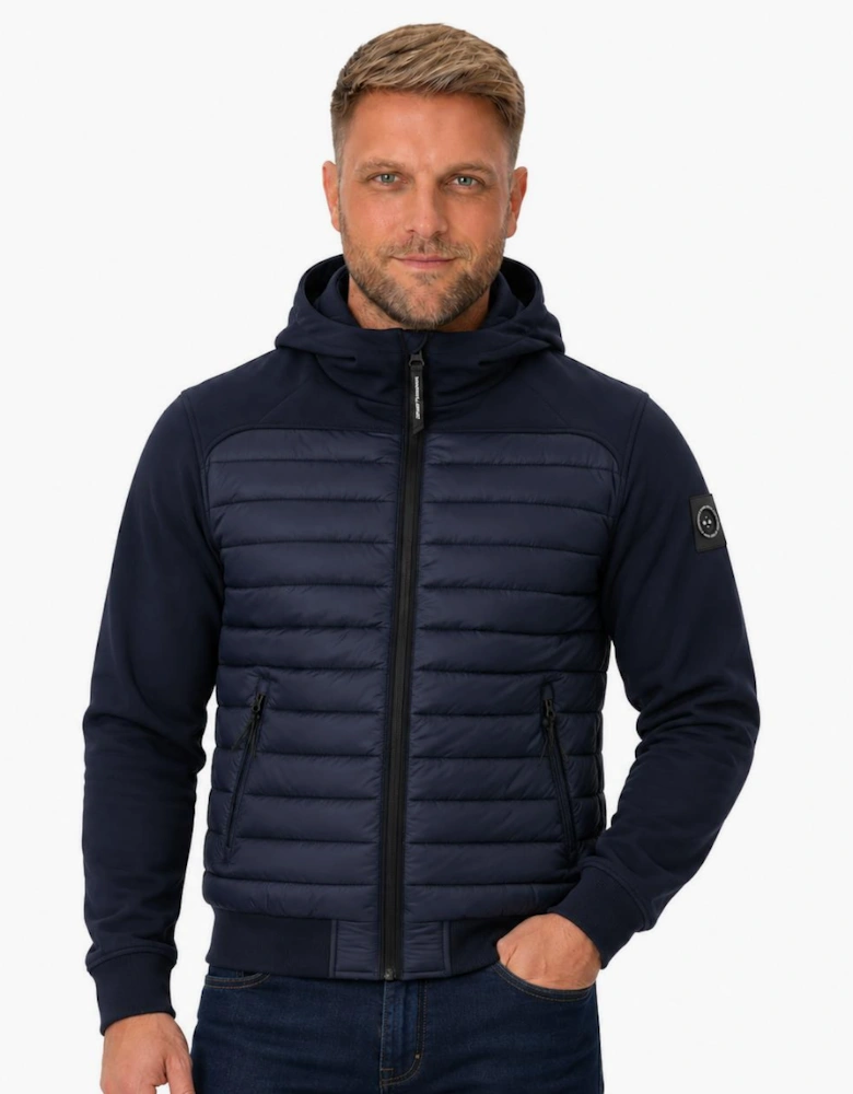 Marshall Artist Avondale Hybrid Jacket Navy