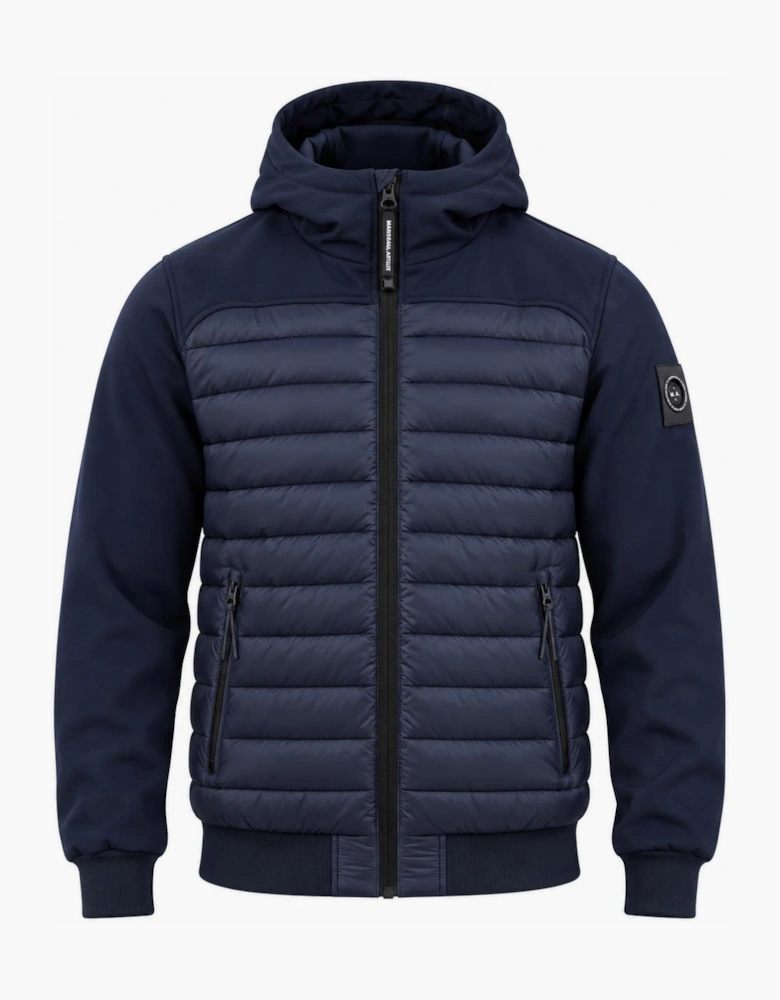 Marshall Artist Avondale Hybrid Jacket Navy