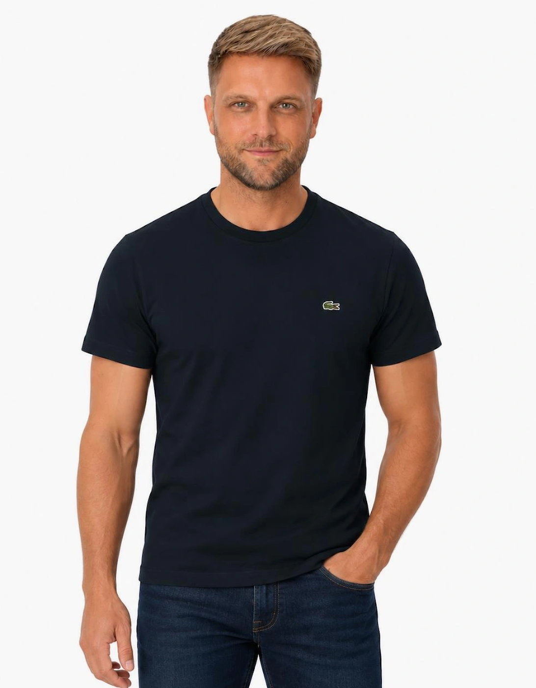 Lacoste Cotton Pima Crew Neck T-Shirt Dark Green