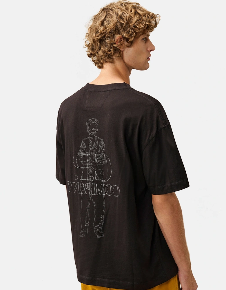 30/1 Sailor Logo T-Shirt Black