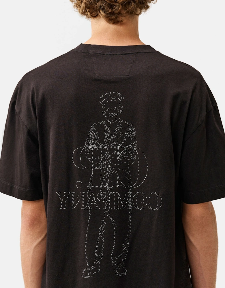 30/1 Sailor Logo T-Shirt Black