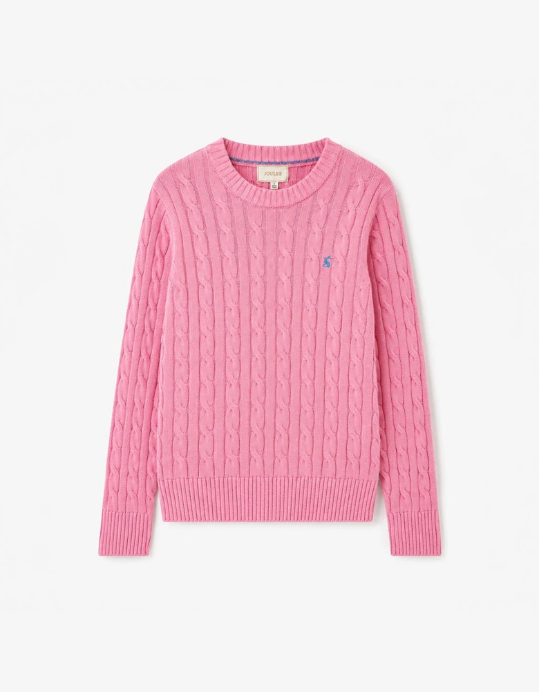 Joules CLASSIC CABLE Womens Sweaters Pink