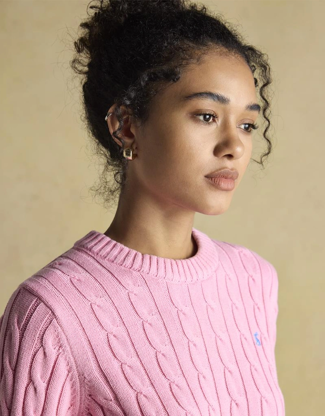 Joules CLASSIC CABLE Womens Sweaters Pink