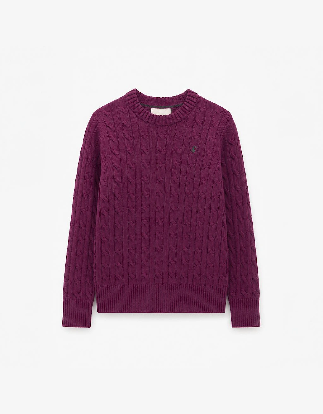 Joules Women's Red Classic Cable Sweaters Wine - Size 8