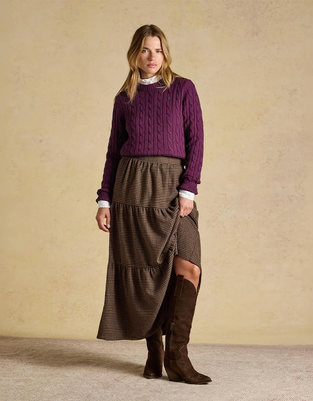 Joules CLASSIC CABLE Womens Sweaters Wine
