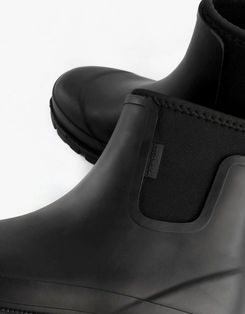 Mud Dogs BROOKE Womens Ankle Neoprene Wellies Black