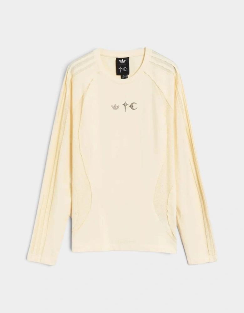 Adidas Teamgeist Long Sleeve Tee Cream White