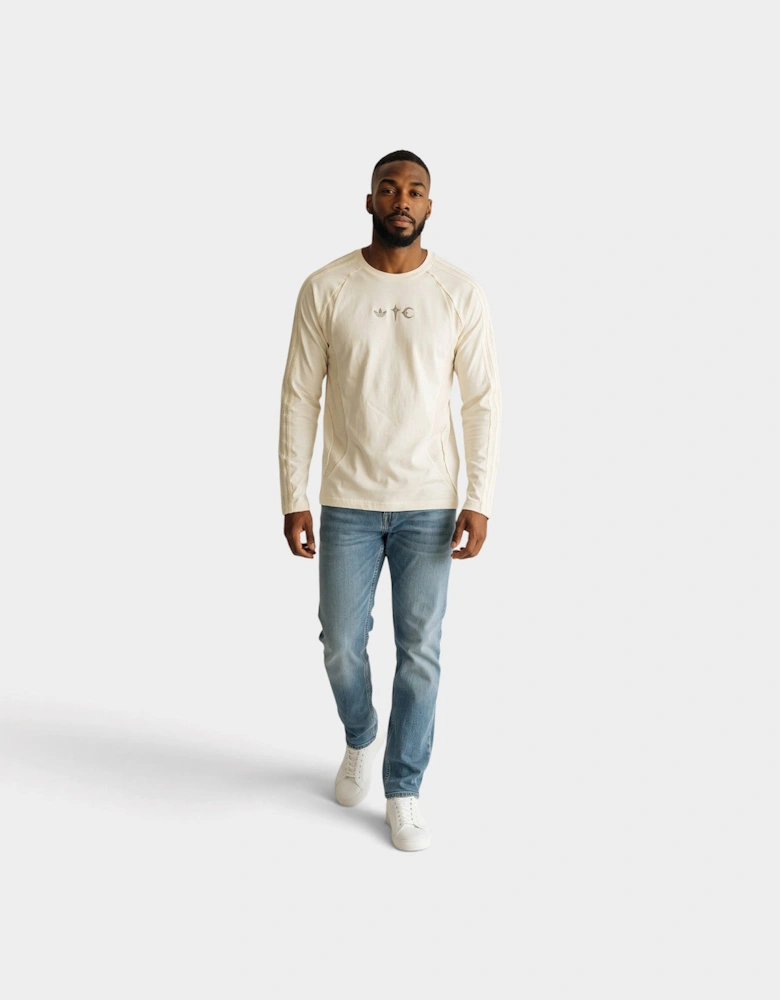 Adidas Teamgeist Long Sleeve Tee Cream White