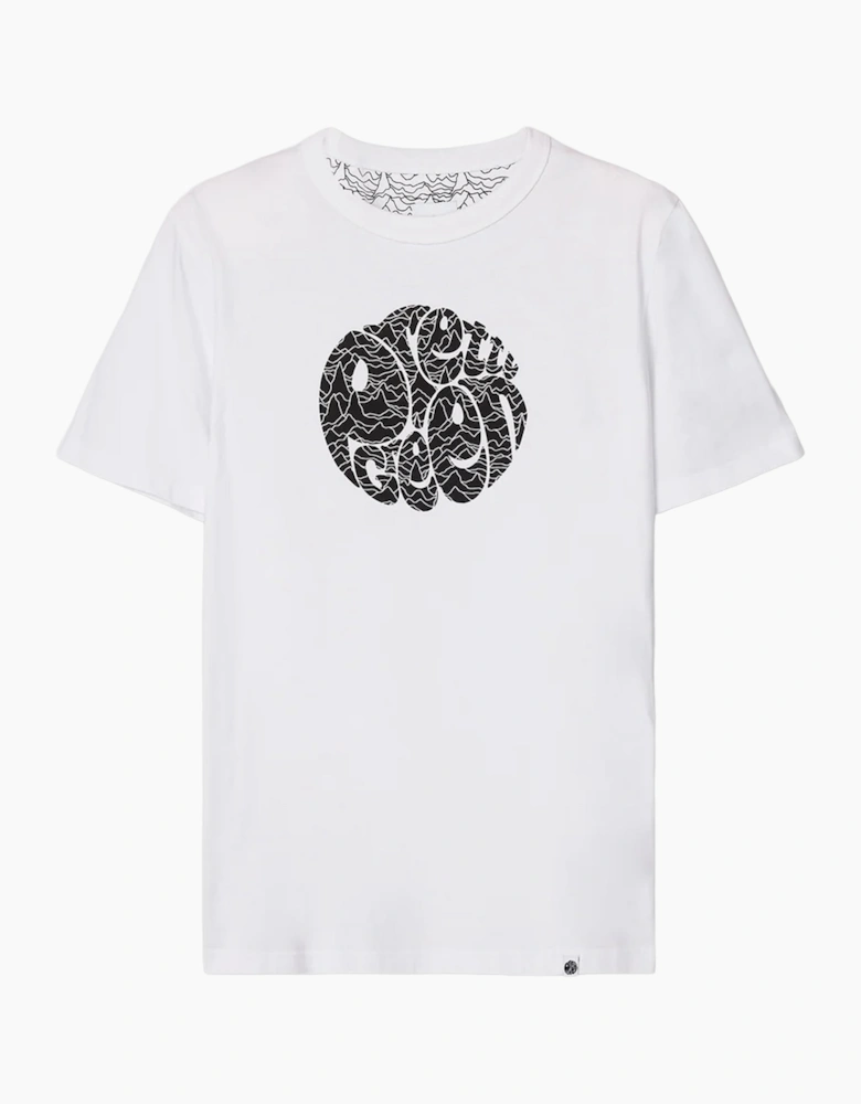 Pretty Green Pulsar Logo T Shirt WHITE