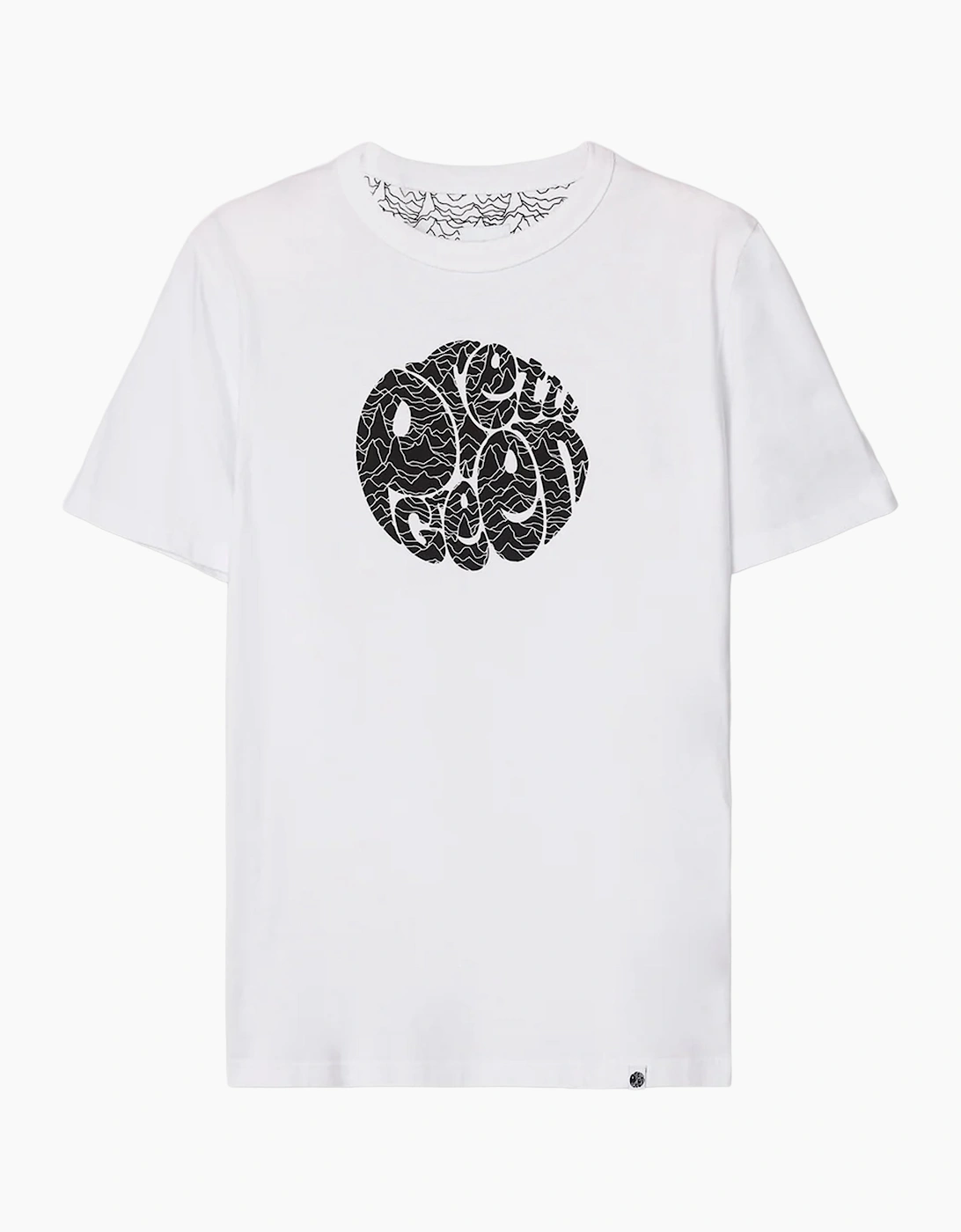 Pretty Green Pulsar Logo T Shirt WHITE