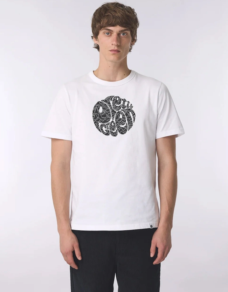 Pretty Green Pulsar Logo T Shirt WHITE