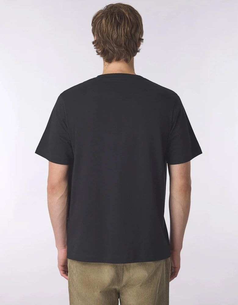 Pretty Green Rave On Box Logo T Shirt BLACK