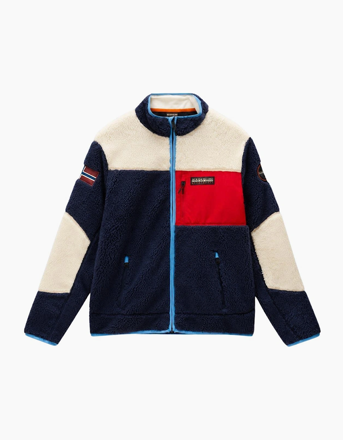 Yupik Full-Zip Navy Colour Block Fleece
