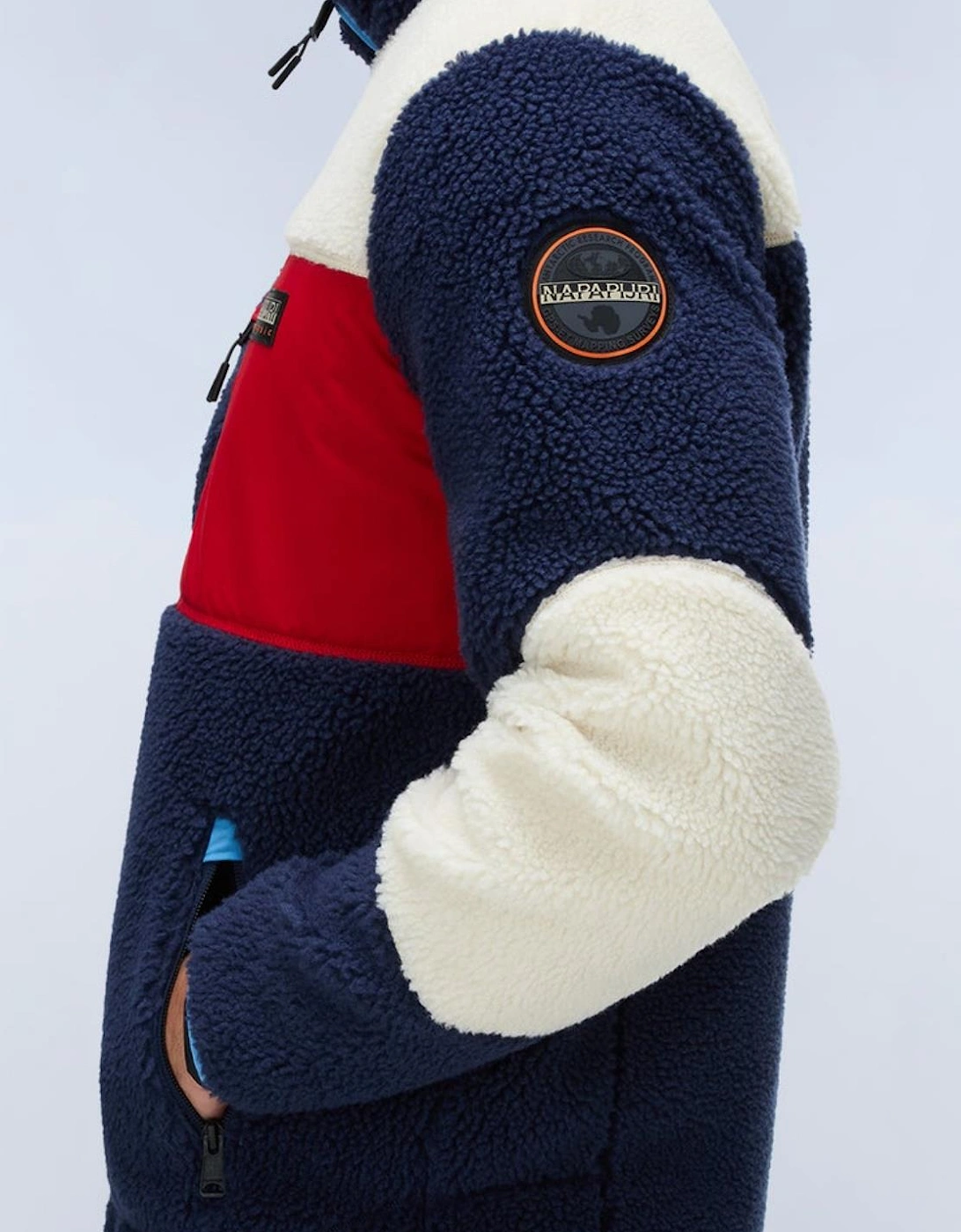 Yupik Full-Zip Navy Colour Block Fleece