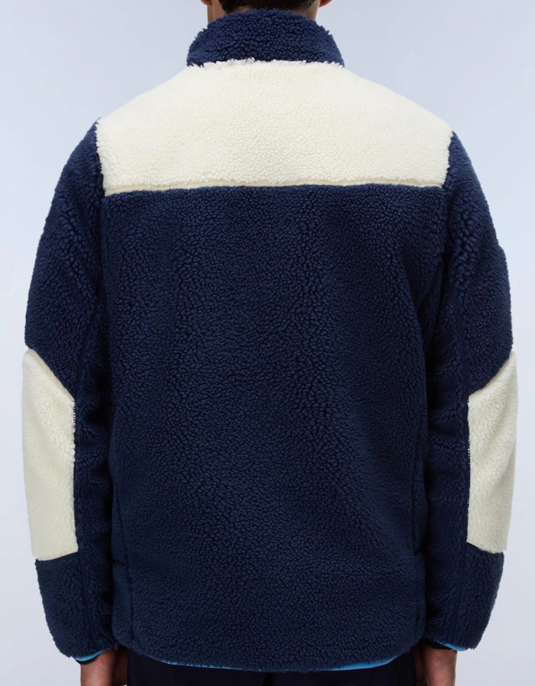 Yupik Full-Zip Navy Colour Block Fleece