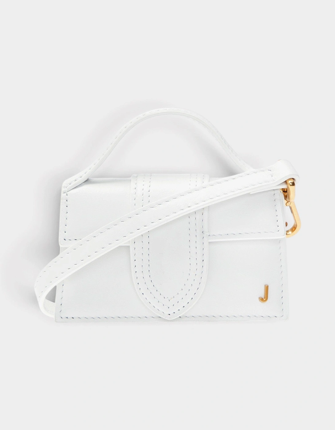 Le Petit Bambino Mini Hand Sized Purse White