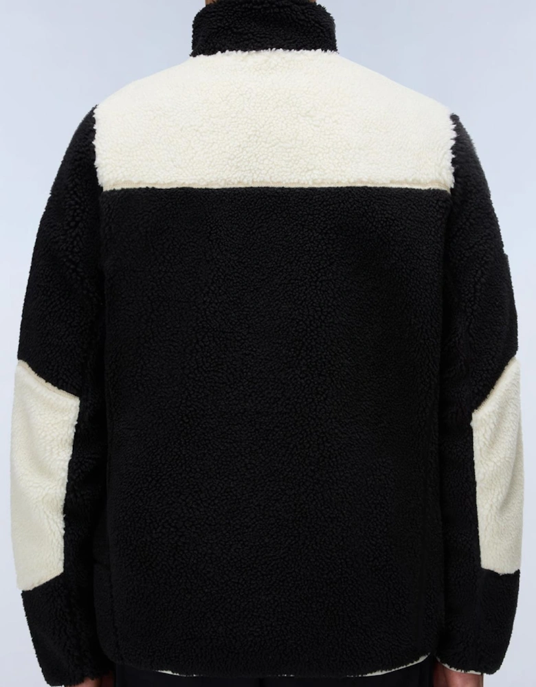Yupik Full-Zip Black/Cream Colour Block Fleece