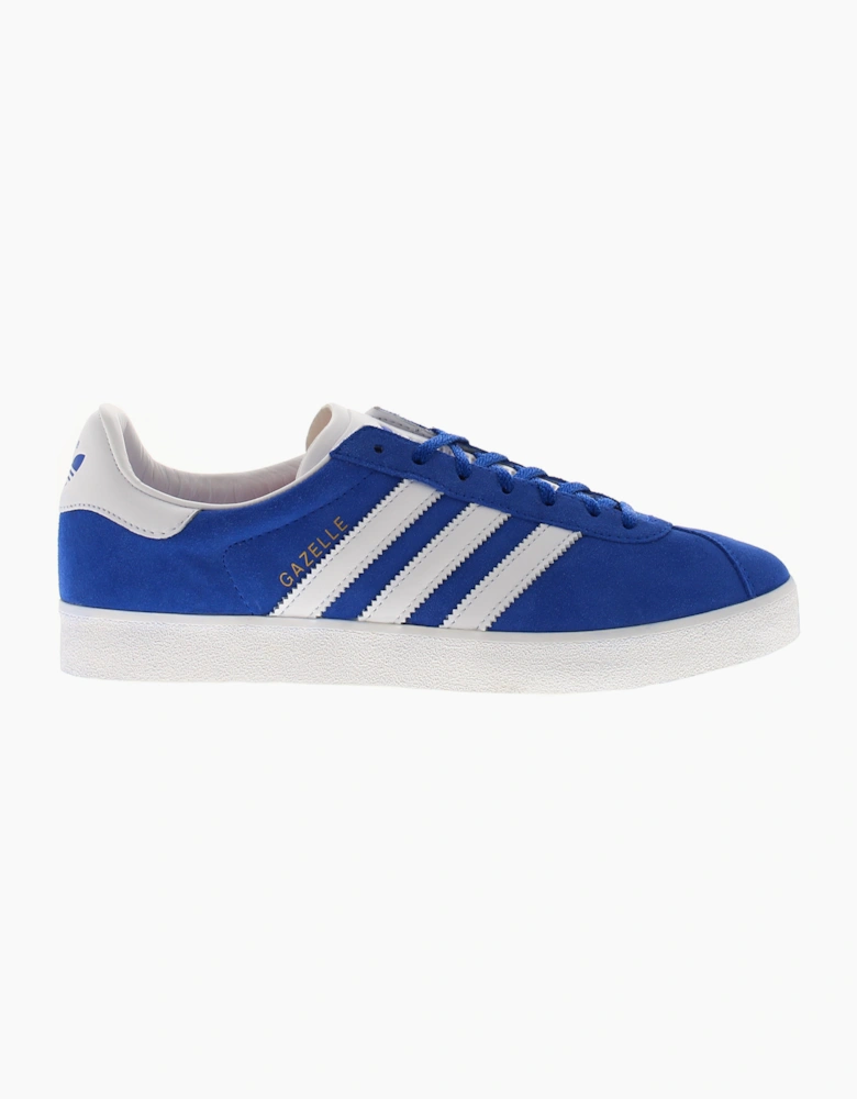 Adidas Originals Mens Trainers Gazelle 85 Leather Lace Up royal blue white UK Si