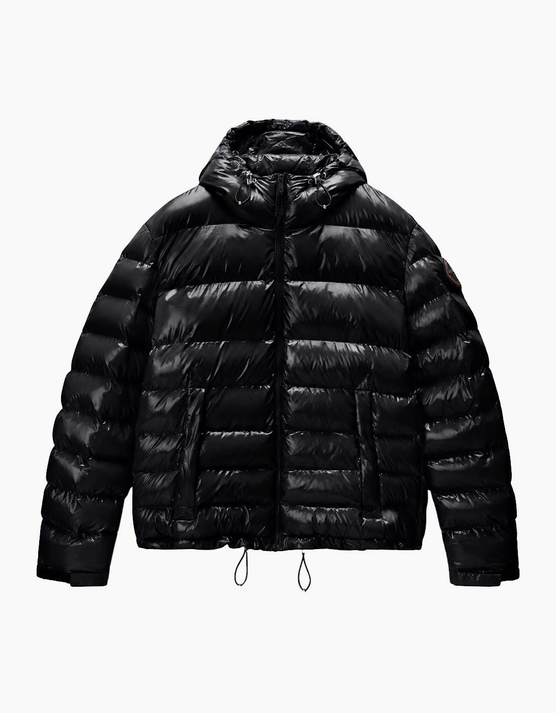 Napapijri Men's Terez Shine Black Puffer Jacket - Size: Regular/36