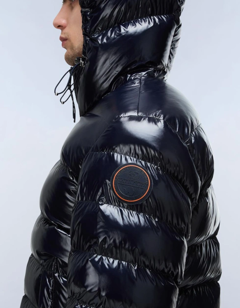 Terez Shine Navy Puffer Jacket