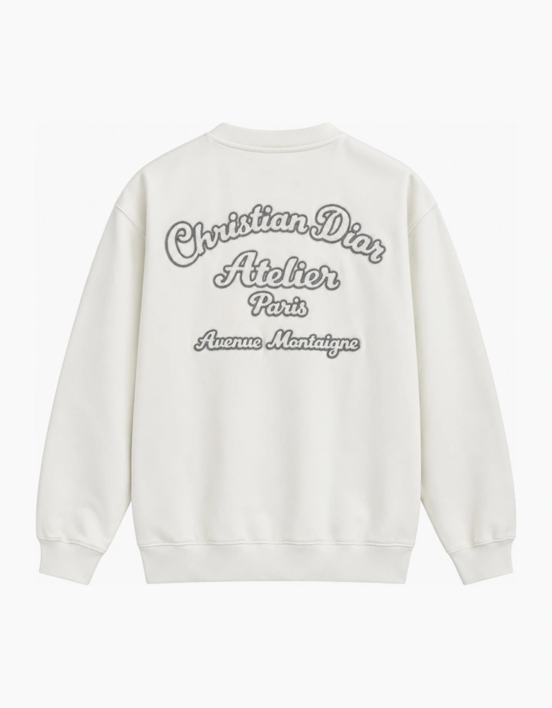 DIOR CHRISTIAN DIOR ATELIER CREWNECK SWEATSHIRT BEIGE