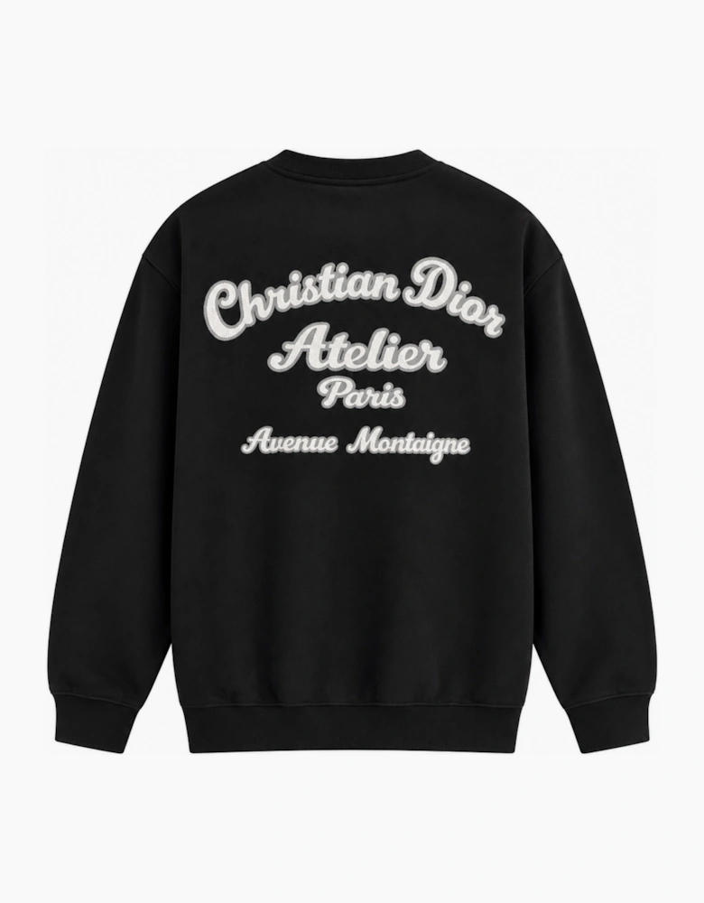 DIOR CHRISTIAN DIOR ATELIER CREWNECK SWEATSHIRT BLACK