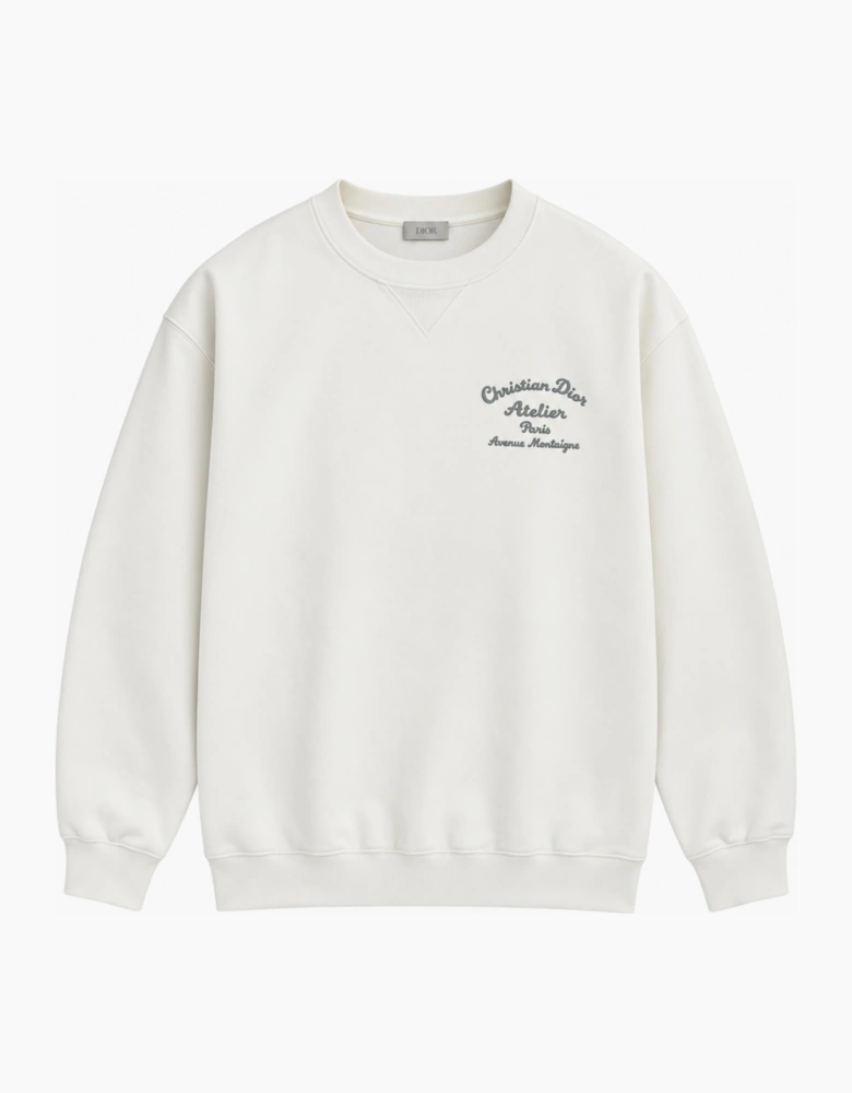 DIOR CHRISTIAN DIOR ATELIER CREWNECK SWEATSHIRT BEIGE