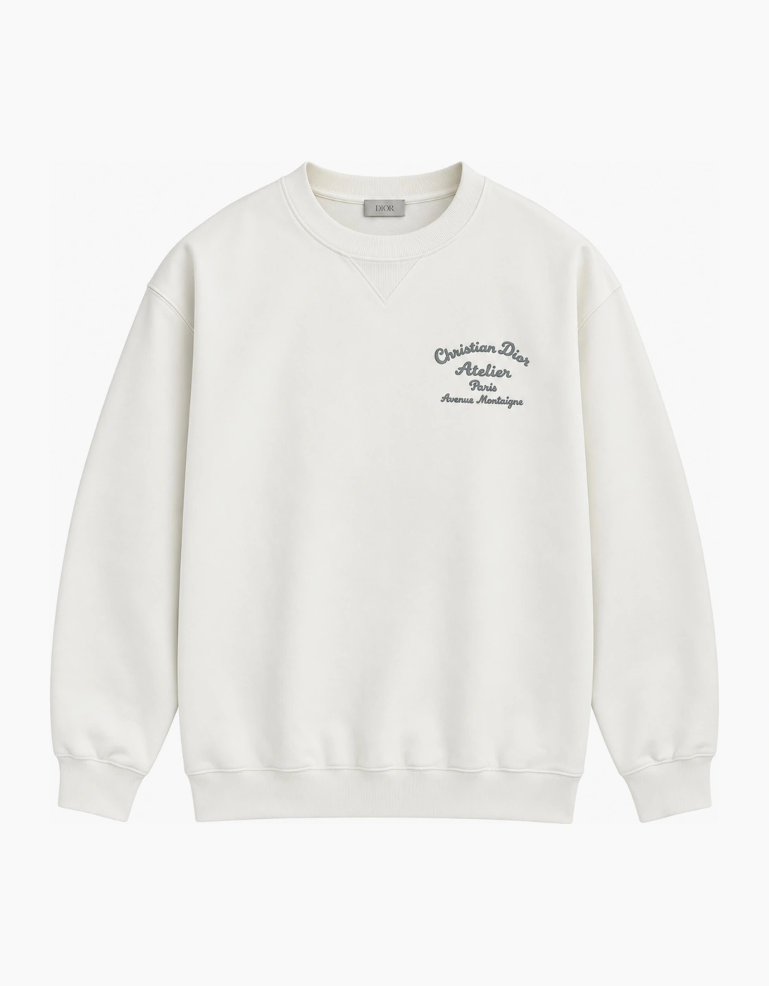 DIOR CHRISTIAN DIOR ATELIER CREWNECK SWEATSHIRT BEIGE