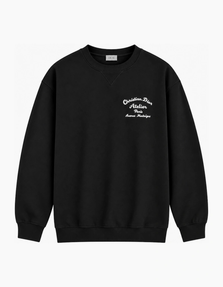 DIOR CHRISTIAN DIOR ATELIER CREWNECK SWEATSHIRT BLACK