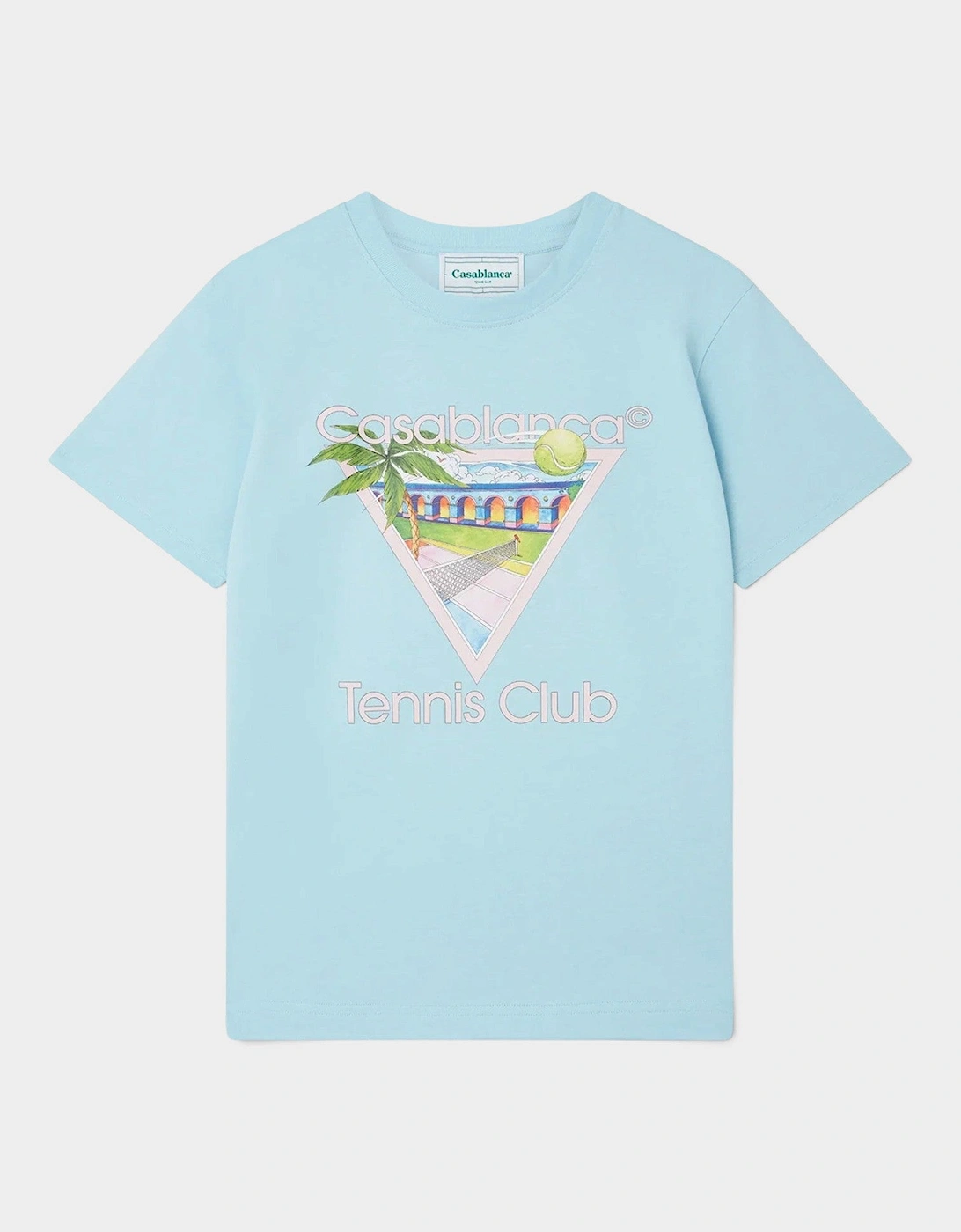 Printed T-Shirt Tennis Club Icon Pale Blue
