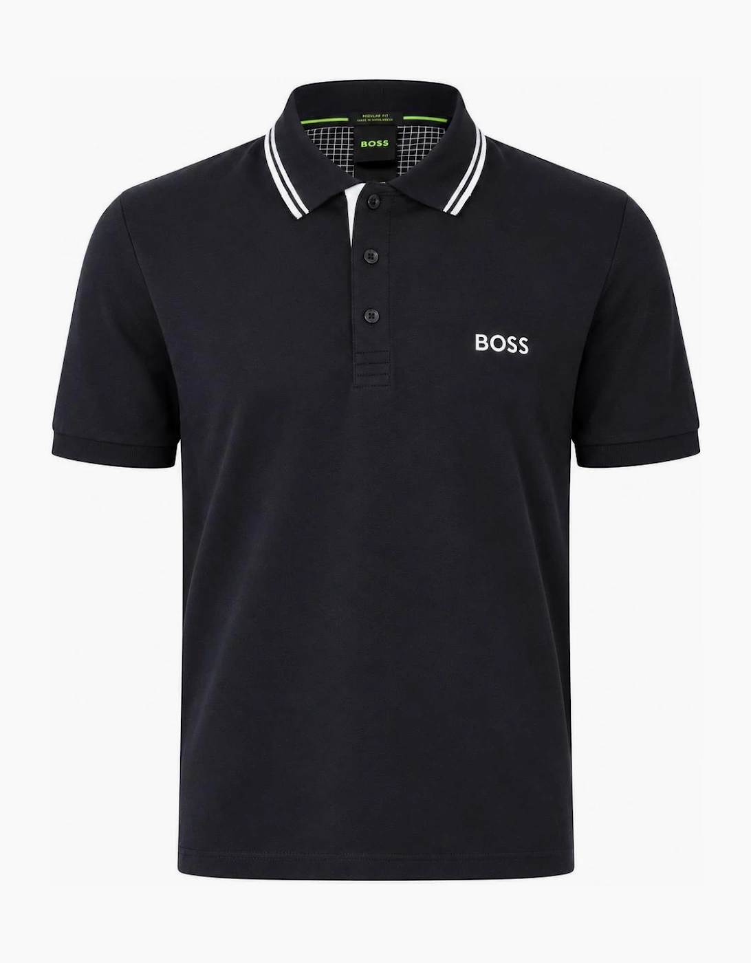 BOSS Paddy Pro Polo Shirt Dark Blue/Grey/White