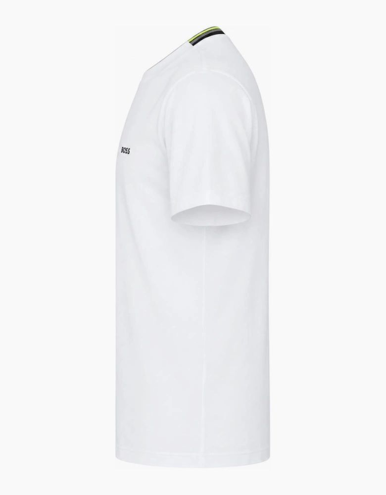 BOSS Pique Taddy T-Shirt Open White