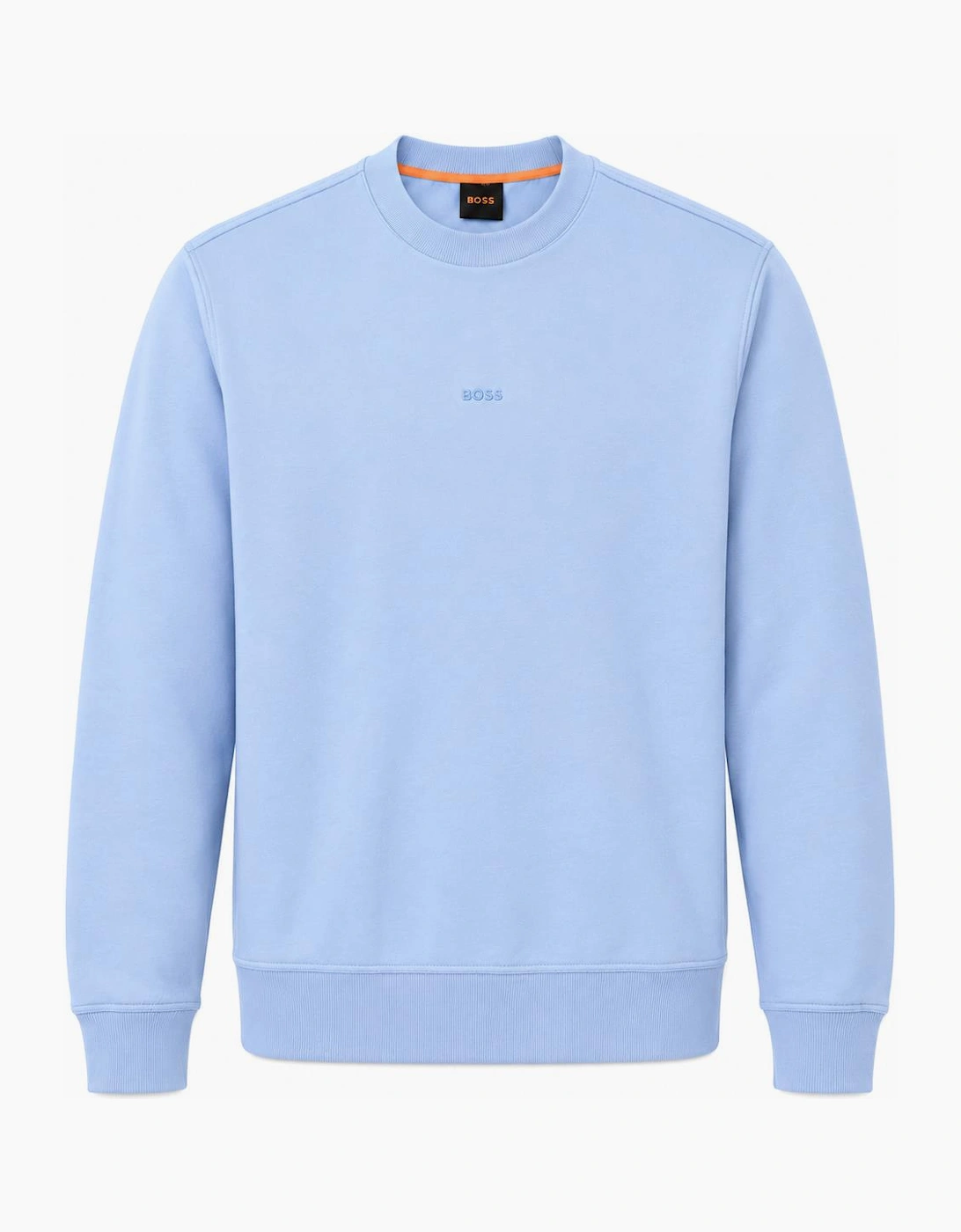BOSS Relaxed Fit WeSmallcrew Sweatshirt Blue