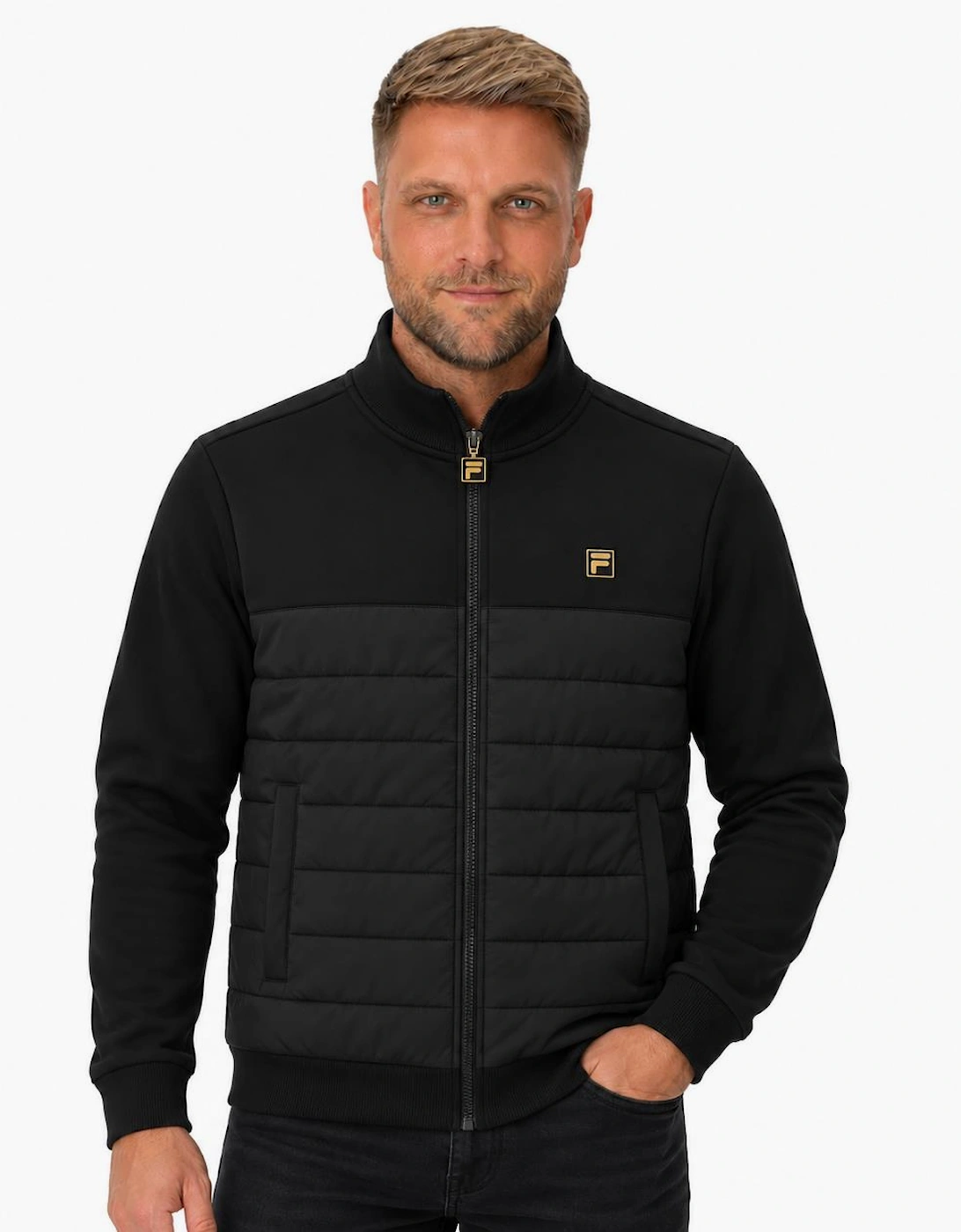 Fila Gold Oroza Padded Layer Jacket Black