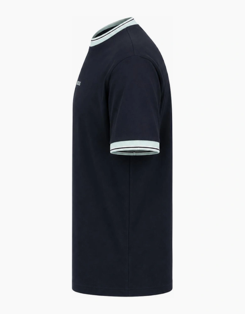 BOSS Te Blocks Tipped T-Shirt Dark Navy