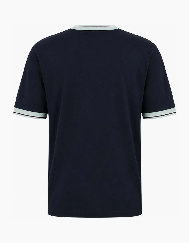 BOSS Te Blocks Tipped T-Shirt Dark Navy