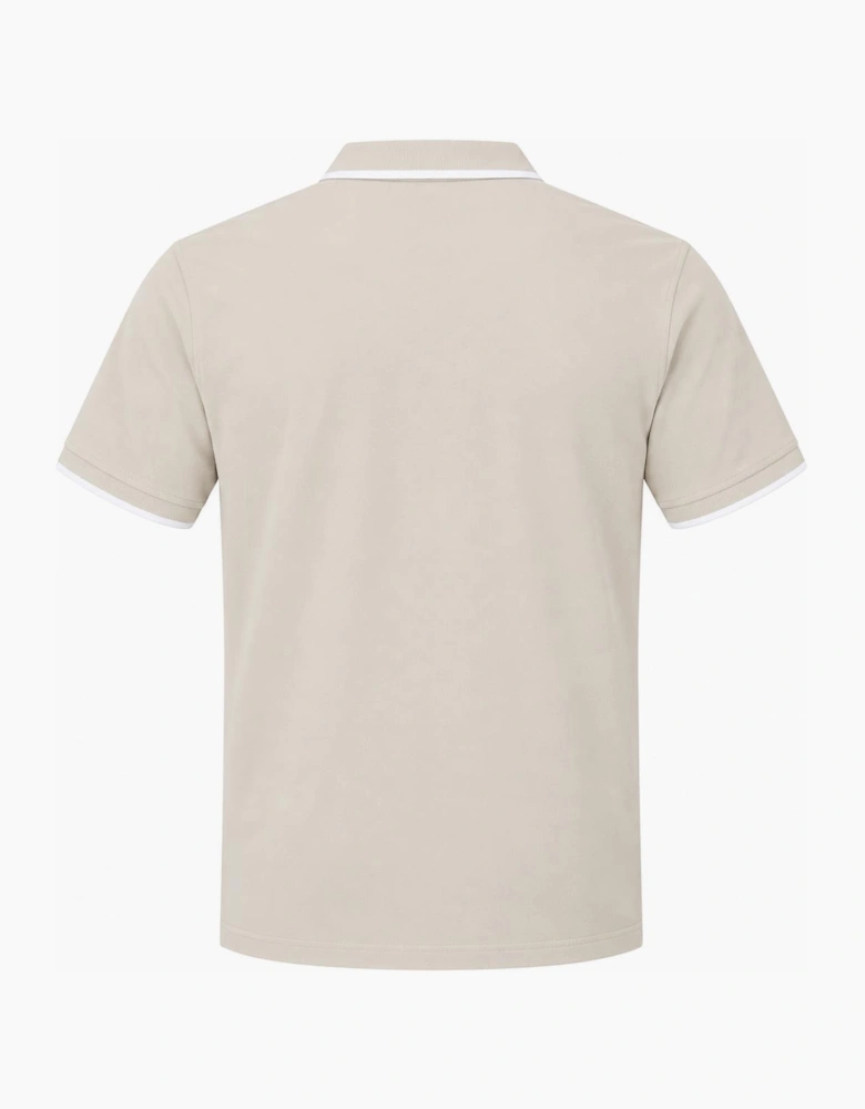 BOSS Slim Fit Passertip Polo Shirt Open Grey