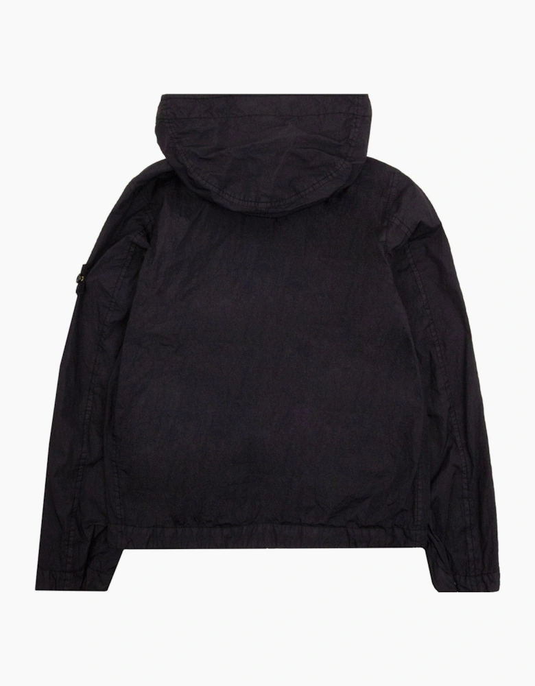 Stone Island Junior 4100003 Crinkle Reps Jacket Black V0029