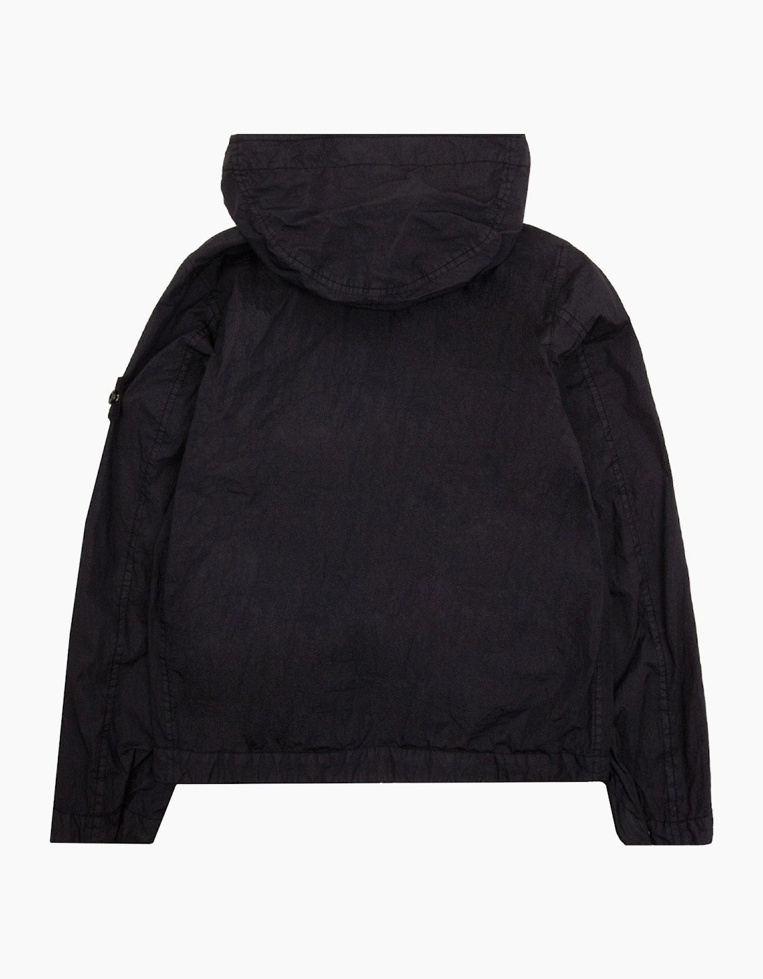 Stone Island Junior 4100003 Crinkle Reps Jacket Black V0029