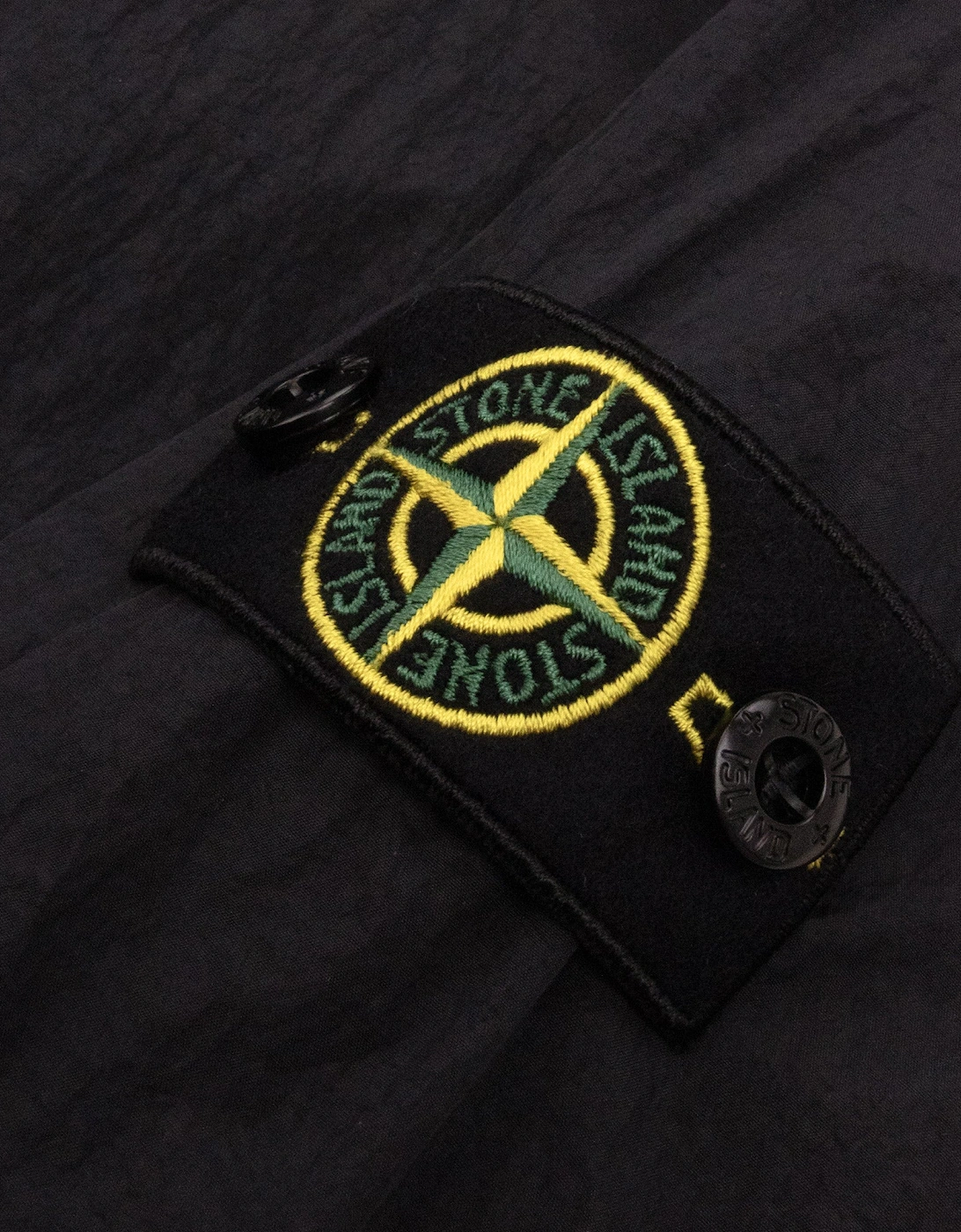 Stone Island Junior 4100003 Crinkle Reps Jacket Black V0029